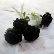 Artificial Flower Decorative Black Rose Silk artificial rose flowers home decor