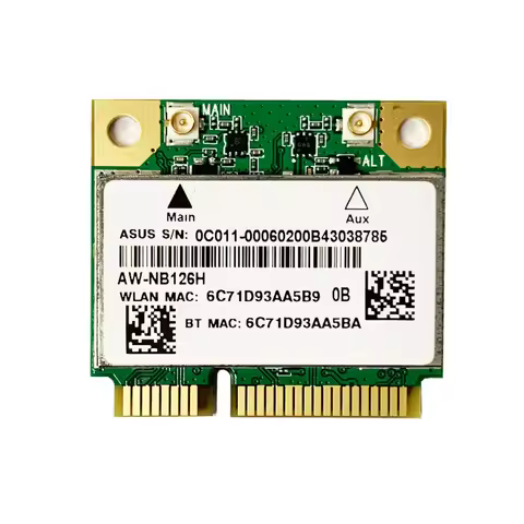 New Wifi Bluetooth 4.0 Half Mini PCI-E Wireless Network Card For Atheros AR9485 AR5B225 For ASUS/ De