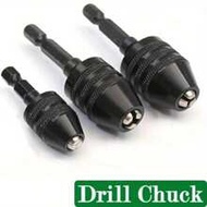 Keyless Drill Collet Chuck Conversion Tools, 1/2/3Pcs Keyless Conversion Chuck Adapter, 1/4-Inch Hex