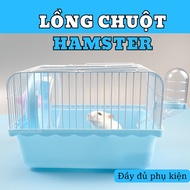 Lồng Chuột Hamster đầy đủ phụ kiện. Lồng nuôi hamster 2 tầng tiện dụng tặng full phụ kiện