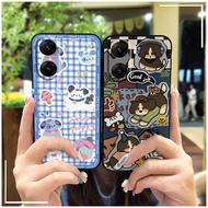 Animals Durable Phone Case For VIVO V29E india Shockproof Cartoon Full wrap Protective TPU Waterproo