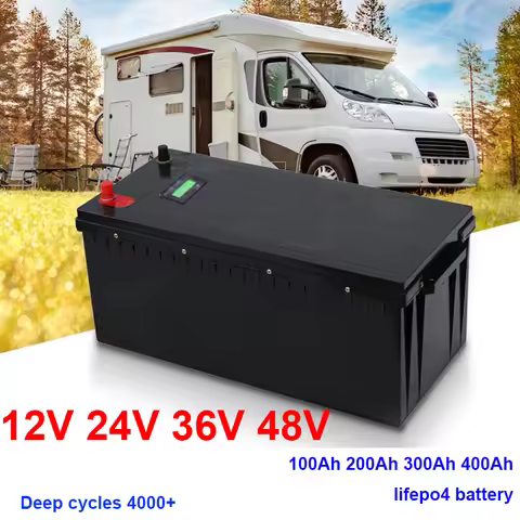 Gtk 12V 200AH 300AH 400Ah 24V 150Ah 200Ah 36V 48V 100Ah Lifepo4 lithium battery eu deep cycle for ca
