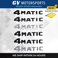 Mercedes-Benz 4matic logo Car Rear Trunk Body Decal Emblem Badge Sticker