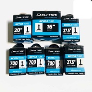 DELITIRE BICYCLE INNER TYRE SIZE 16X3.0/18X2.125-3.0/20X2.30/27.5X1.75/27.5X2.10/700X19-23C/700X25-2