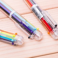 Ballpoint Pen 6 Colors in 1 Transparent