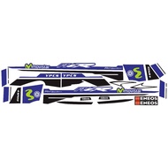Yamaha f1zr fiz r movistar fizr mofistar varnish resistant striping sticker f1zr accessories
