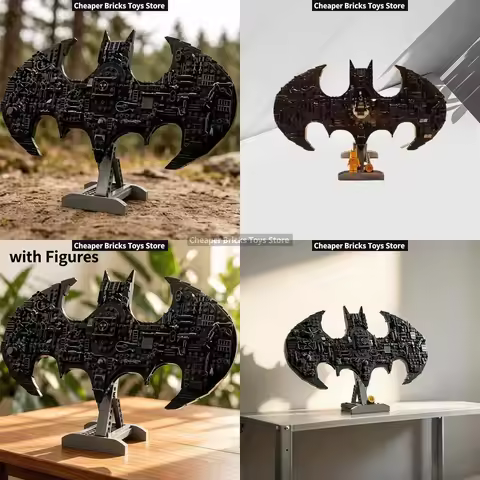 Creative Hot 678pcs Black Mask Emblem Building Blocks Wall Decor DIY Model for Adults Gift Room Oran