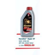 Caltex Havoline 15W40 Engine Oil Minyak Enjin Hitam Super 4T 4 Stroke 15W 40 2T Oil 2 Stroke 15W-40