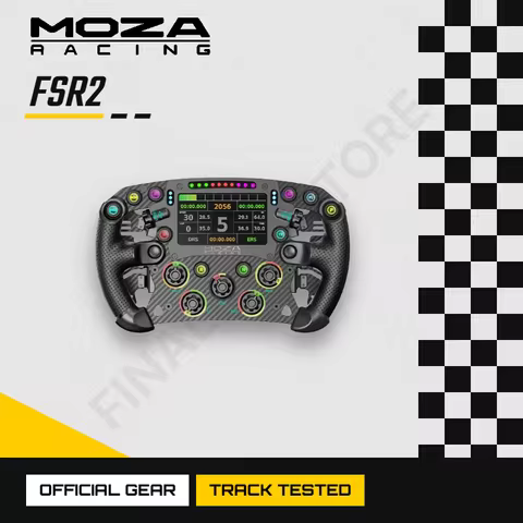 MOZA Racing FSR2 Formula Wheel HD Touch Screen Digital Dash 280mm Carbon Fiber Sim Racing Steering W