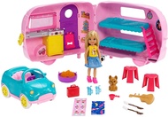 Barbie Club ตุ๊กตาบาร์บี้ คลับ ชุด ตั้งแคมป์ปิ้งได้ทุกที่ ด้วยรถบ้านเคลื่อนที่ของเชลซี Chelsea Camper ของแท้