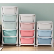 【NV Ready Stock】3 / 5 Layer Almari Baju Baby Plastic Cupboard Storage Box Rak Baju Organizer Kabinet