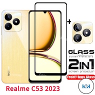 KK 2in1 Screen Protector Film For Realme C53 C55  Transparent Phone Screen Protector For Realme C53 