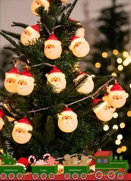 聖誕節裝飾燈掛飾聖誕老人雪人串燈led彩燈氛圍場景佈置裝扮道具