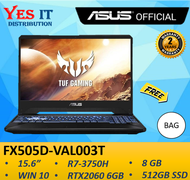 ASUS TUF FX505D-VAL003T 15.6" FHD GAMING LAPTOP BLACK ( R7-3750H 8GB 512GB SSD NV RTX2060 6GB W10 ) 