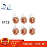 6 Pcs Vertical Toroid Magnetic 100uh 6A Inductance Coil toroid core Inductor Kit Toroid Inductor for