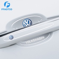 FFAOTIO Transparent Car Door Handle Film Door Bowl Protector Car Accessories For Volkswagen Golf MK7 Scirocco Touran Golf MK6 Jetta Polo Sharan Beetle Golf MK5