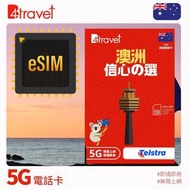 (eSIM/實體) B4travel 澳洲 1-365天 高速5G上網卡