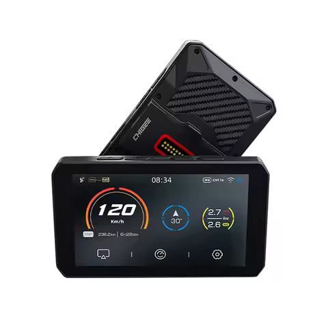 In Stock CHIGEE Aio 5 Paly 60fps 720p Wifi Bluetooth Motorcycle Dashcam 5inch Motor Carplay Dvr With