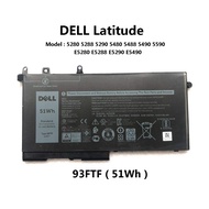 93FTF Laptop Notebook 51Wh Battery For DeII Latitude 5280 5288 5290 5480 5488 5490 5590 E5280 E5288 