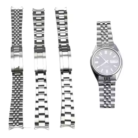 Stainless steel solid strap for Sxns80 Snxs79 Snxs79k Snxs77k Snxs73 series precision steel watch ch
