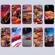 for iPhone XS 11 16 Plus Pro Max Lightning McQueen Soft black TPU phone case