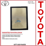 17801-YZZA3 AIR FILTER TOYOTA FORTUNER TGN156 TGN166 GUN155 HILUX REVO INNOVA TGN140 2016-2023