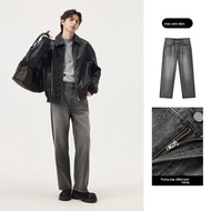 gxg.jeans | Quần Jeans Đen Xám Vintage Rộng Thẳng