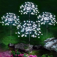 Solar outdoor led fireworks lights, high quality led fireworks lights, holiday decoration fireworks 