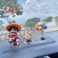 ONE PIECE Luffy Resin Figurine for Car Dashboard Decoration