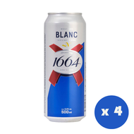 [法國直送] K1664 白啤酒巨罐 單罐裝 500ML x 4