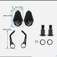 กระจกมองหลังติดปลายแฮนด์ สำหรับ YAMAHA MT07 MT09 MT10 SP FZ1 FZ6 XJ6 XSR 700 TDM 900 T-MAX 530 หมุนไ