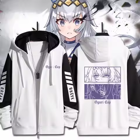 3D Anime Uma Musume Pretty Derby Oguri Cap Tamamo Cross Cosplay Costume Unisex Hoodie Sweatshirt Zip