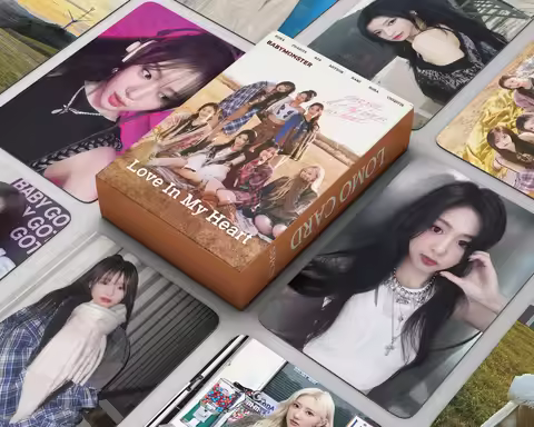 New Kpop 55pcs/set BABYMONSTER Love In My Heart AHYEON Photo Lomo Cards High Quality HD Jeans Photoc