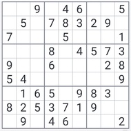 100 Sudoku cards WITH ANSWERS - EASY level 9X9
