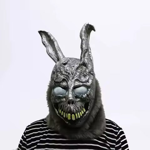 Latex Full Face Mask Movie Donnie Darko Frank Evil Rabbit Tops Cosplay Mask Halloween Party Props