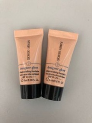 [包郵] $60/2支 Giorgio Armani 設計師光感修護粉底液 Designer Glow Radiant Revitalizing Foundation #1 (Sample 試用裝)