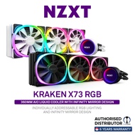 NZXT Kraken X73 RGB 360mm Liquid Cooler, LGA1700/AM5 Compatible [2 Color Options]