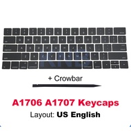 New Laptop A1706 A1707 US Keycaps Keys America English Keyboard Key Cap for Macbook Pro Retina 13" 1