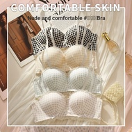 Pastoral Forest Style Wireless Gathering Girls Underwear Removable Shoulder Straps Underwear Cute Sw