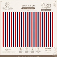 Happy Pakka Premium Stripe Wrapping Paper 50x70 cm 80gsm Gift Wrapping HP0009 (5 Sheets)