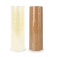 Adhesive Tape Transparent Brown Width 2 Inches Length 100 Yards (Rows) (Product According To Options