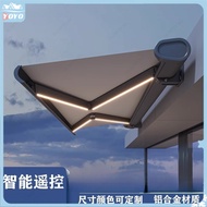 Retractable Awning Folding Patio Outdoor Deck Eaves Yard Rainproof Canopy Electric Fully Automatic
