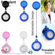 PREVALENT Retractable Nurse Watch Gift Quartz Clock Clip-on Fob Watch