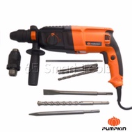 PUMPKIN สว่านโรตารี่ 3 ระบบ รุ่น PTT 2-26DFR 800W ฟรี อุปกรณ์เสริม 7ชิ้น