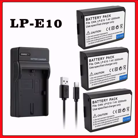 LP-E10 LPE10 LP E10 Digital Camera Battery for Canon EOS 1100D 1200D 1300D 2000D 4000D Rebel T3 T5 T