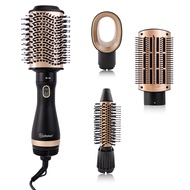 HATTEKER Ionic Hair Curler Straightener Professional Curling Iron อุ่นผมจัดแต่งทรงผมแปรง Anti-Scald 