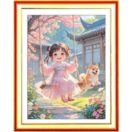 Girl cross-stitch painting VS8913 (50 x67)cm VS8954 VS8926 VS8917
