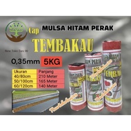 ( 5kg ) Mulsa pertanian mulsa hitam perak 5kg. mulsa 80cm 100cm 120cm plastik penutuo tanah, plastik