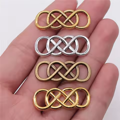WYSIWYG 10pcs 33x12mm Double Infinity Charm Double Infinity Charm Connector Double Infinity Connecto
