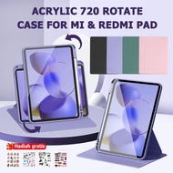Xiaomi Pad 5/5 Pro Smart Case Xiaomi Pad 6/6Pro/6s Pro/7 Pro 720 Rotation Acrylic Casing With Pencil